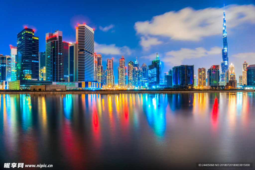 夜景 城市夜景 灯火阑珊 房地