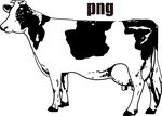 牛 牛线条图 png免抠
