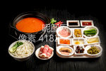 云南特色小吃过桥米线素材背景图