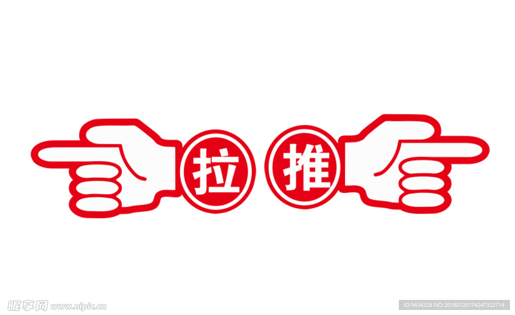 推拉指示牌