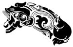 中国古代青铜器怪兽鱼吉祥纹饰
