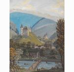 欧式油画 宫廷 风景 装饰画