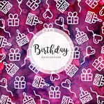 生日背景图片矢量素材下载