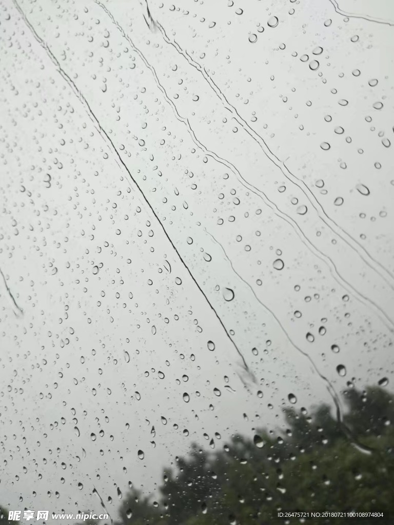窗户上的雨珠