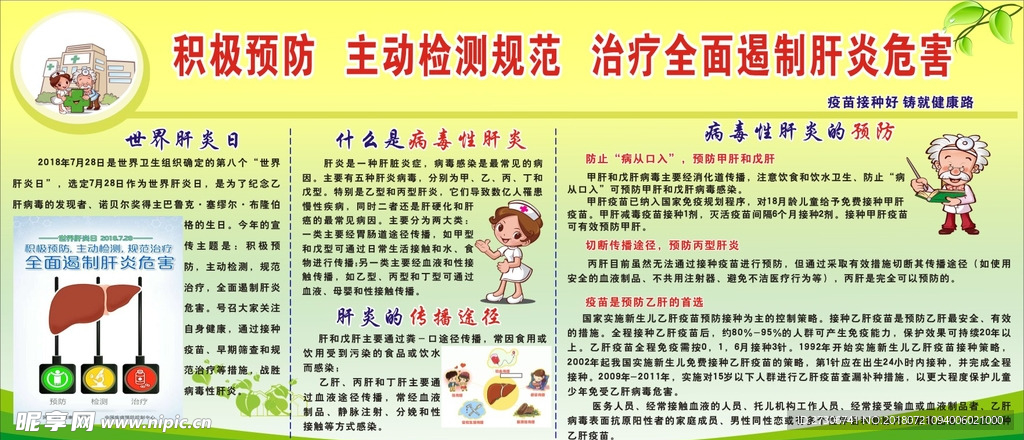 预防肝炎宣传栏