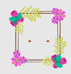 绿植边框
