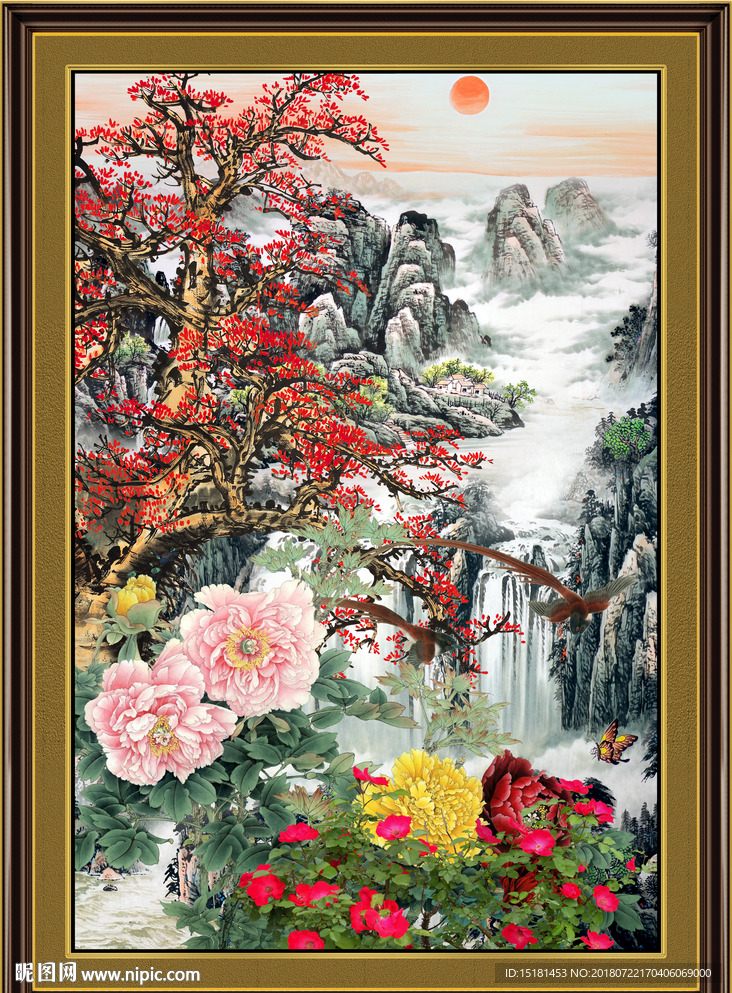 国画梅花