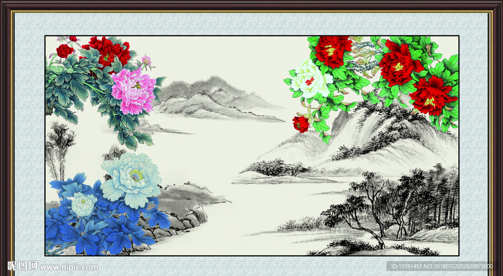 国画牡丹