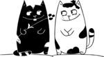 黑猫白猫 猫 黑猫 白猫 动漫