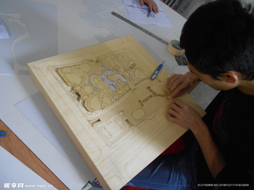 模型制作现场
