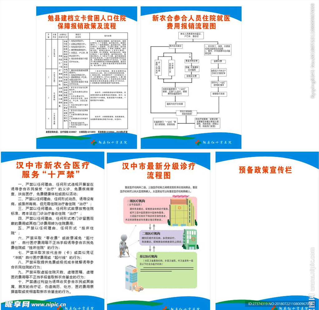 红十字医院制度牌