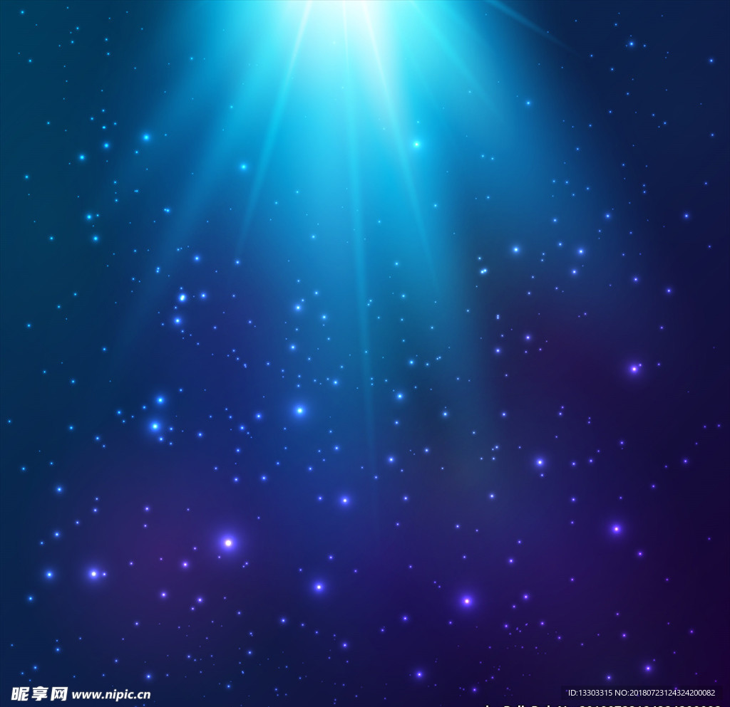 蓝色宇宙背景