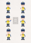卡通警察