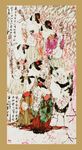 背景仕女图无框画