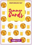 水彩清凉夏日水果橙子图片海报