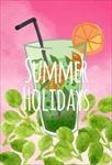 创意夏日冷饮果汁饮料海报图片