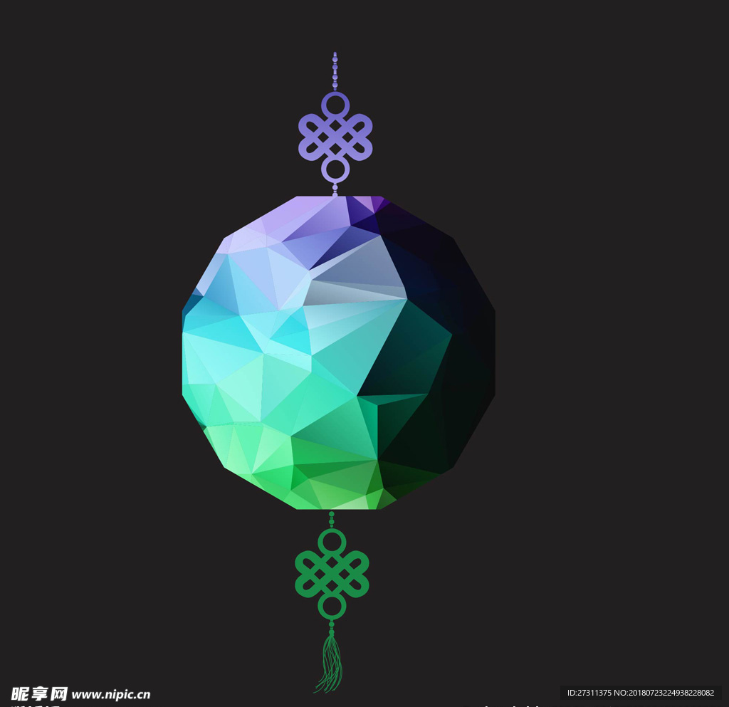 多边形灯笼图片
