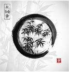 水墨竹子图片