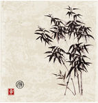 水墨竹子图片
