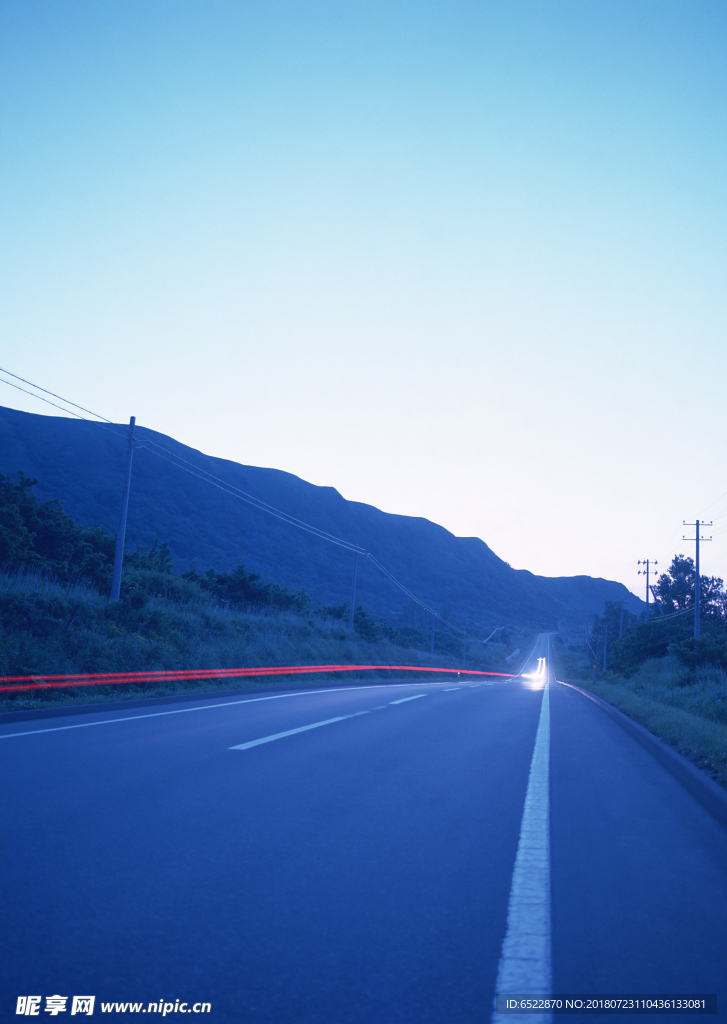 黎明公路景色 道路风景