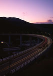 黄昏下的高架桥 道路风景