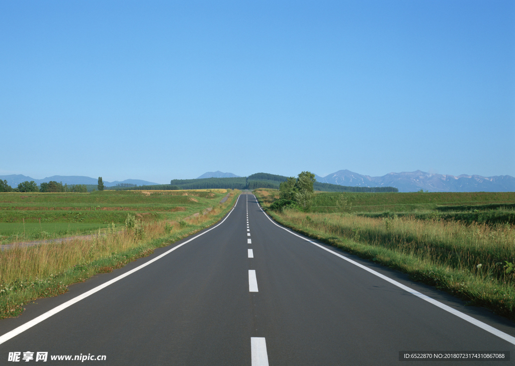 蓝天下的公路 公路风景