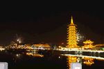 淮安运河塔夜景