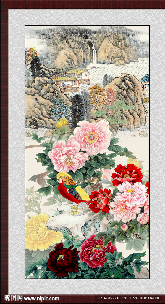 国画牡丹