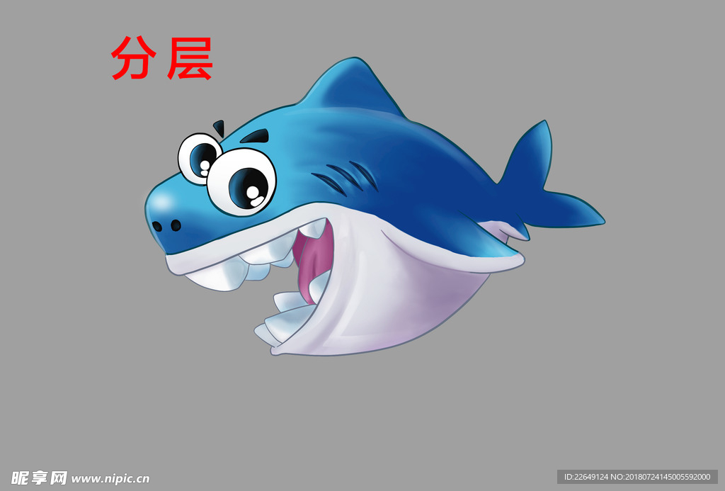 卡通鲨鱼