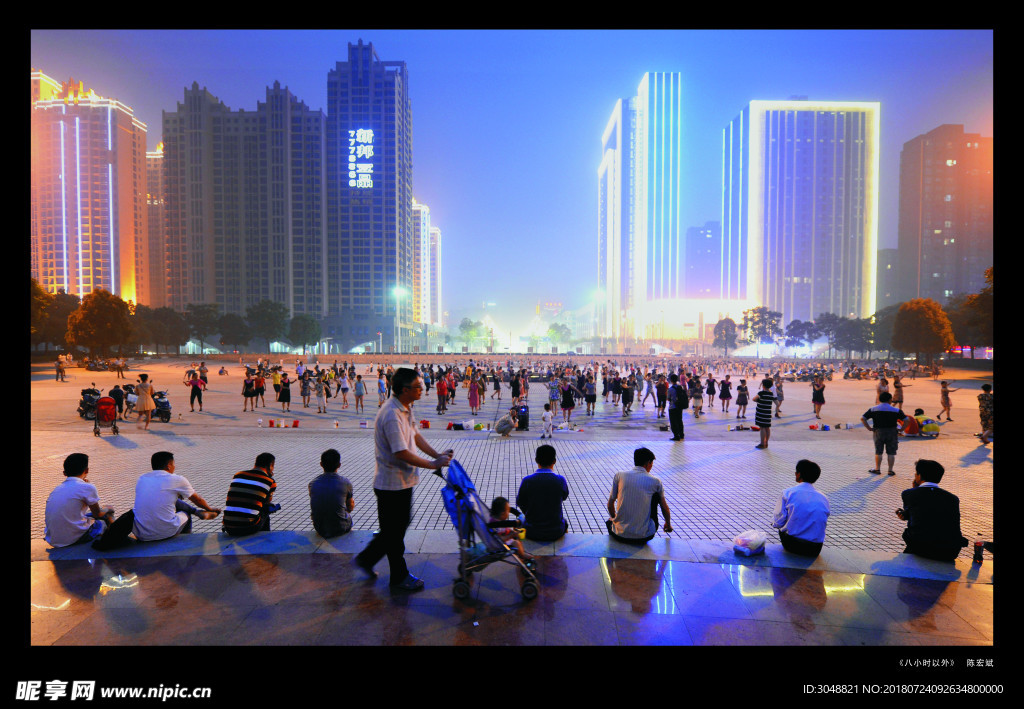 白马湖夜景