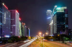 深圳车公庙商业圈夜景