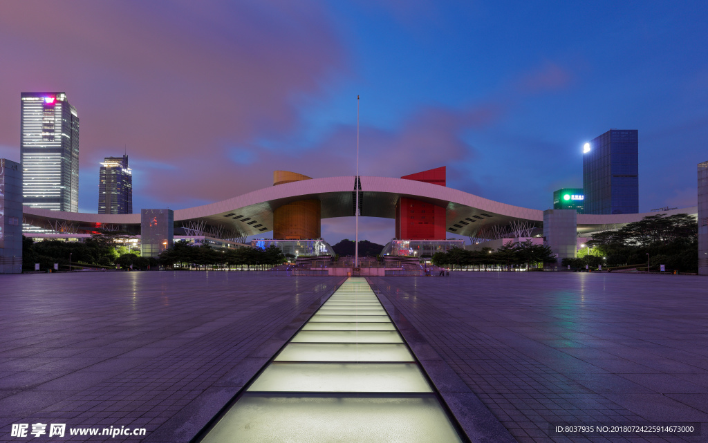 深圳市民中心夜景