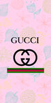gucci粉色手机壁纸图案
