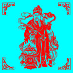 财神剪纸