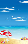 夏季海边背景