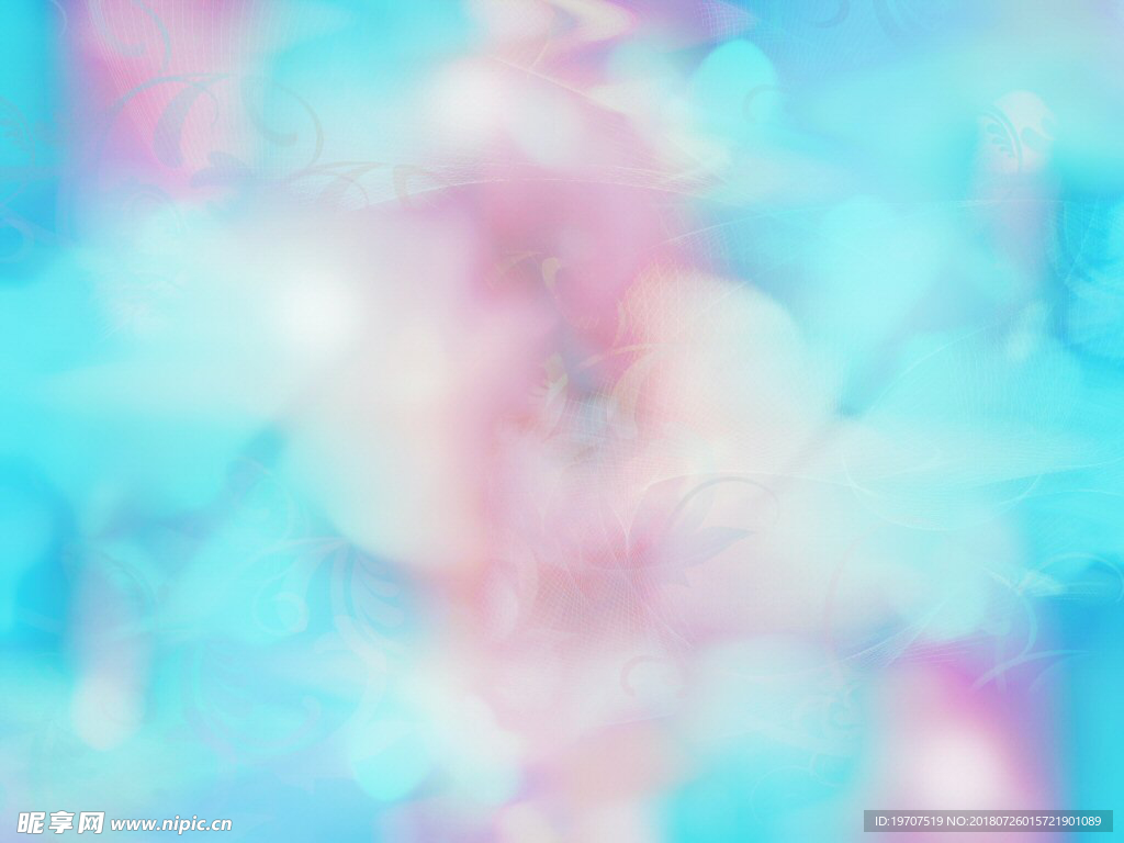 蓝色水彩