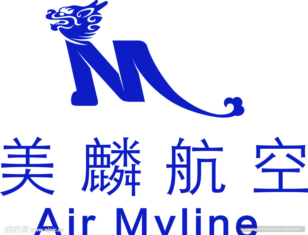 美麟航空LOGO