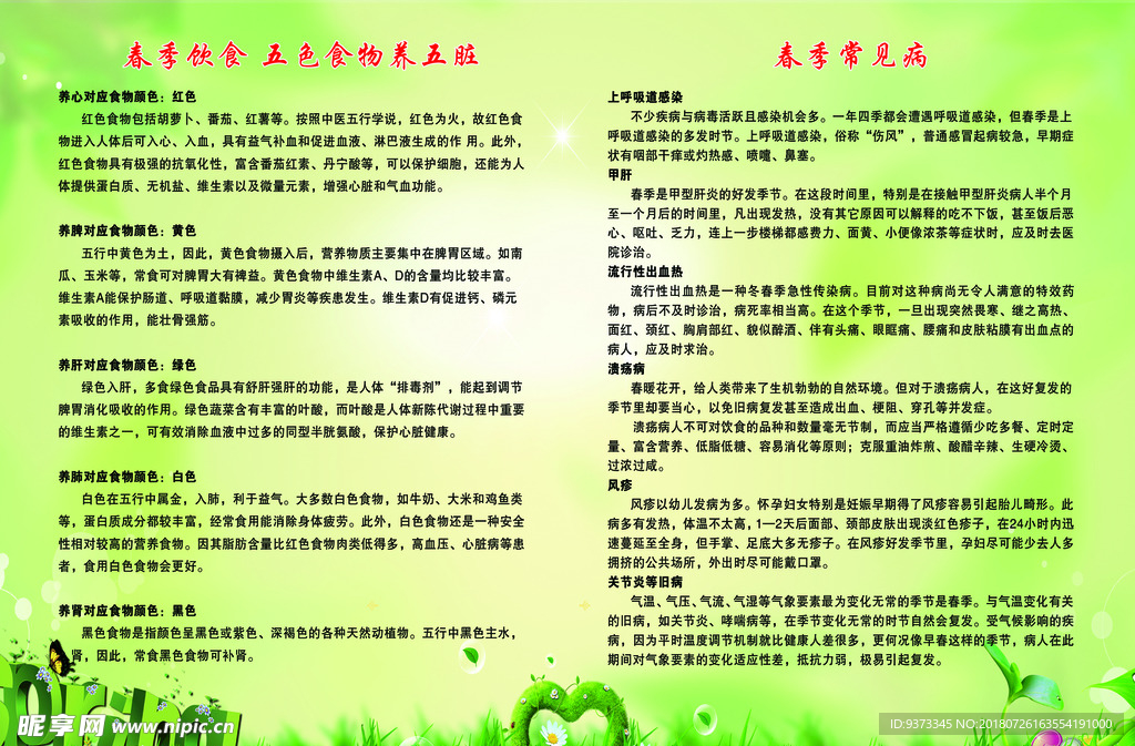 前言制度板   绿色背景 边框