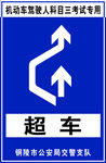 超车标志牌