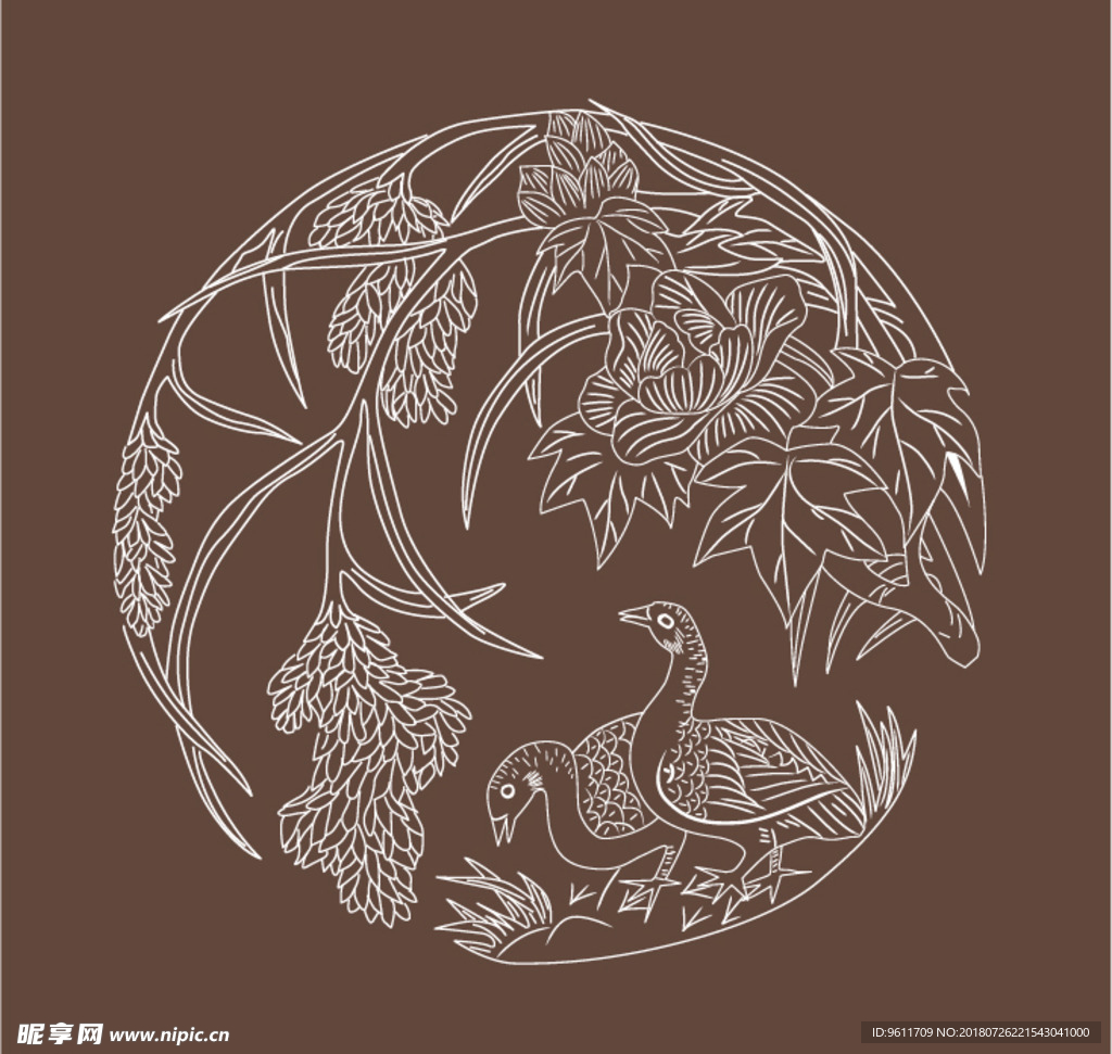 矢量花纹