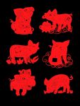 猪剪纸