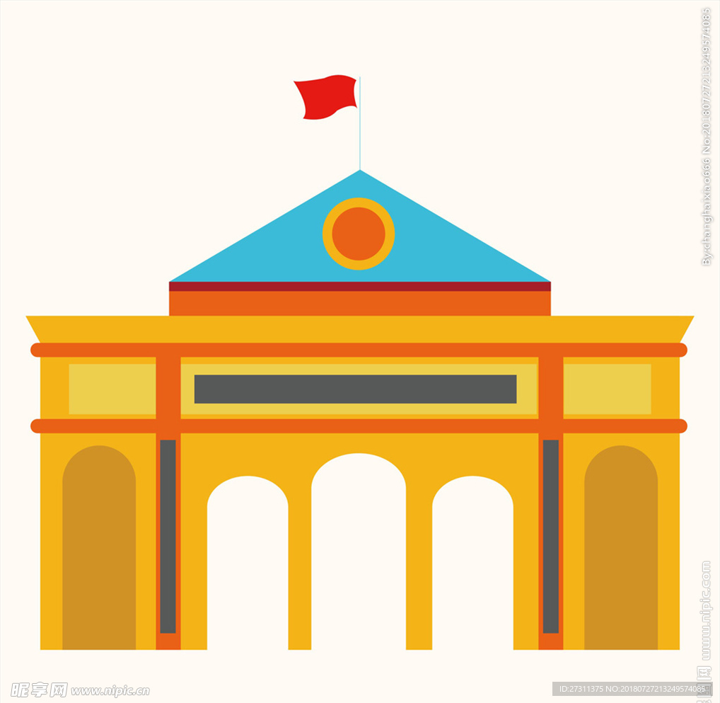 卡通建筑图片