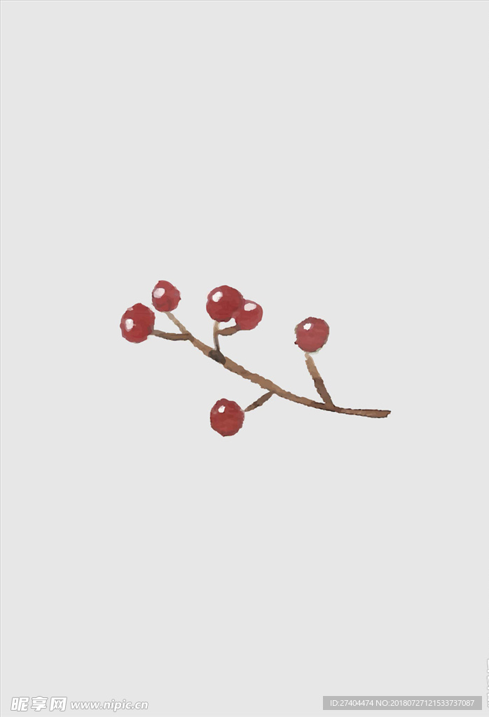 简易矢量水彩画