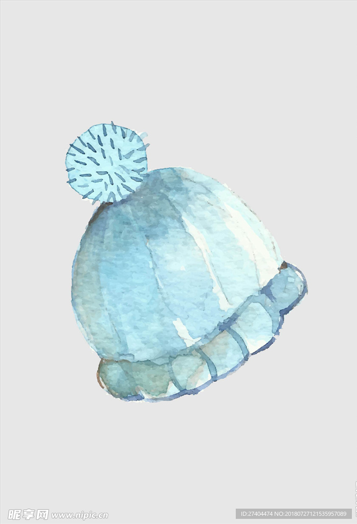 简易矢量水彩画