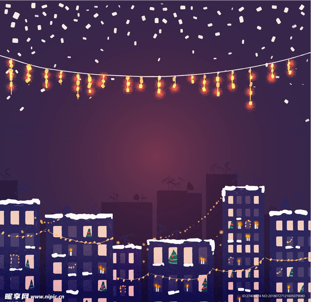 城市夜景图片