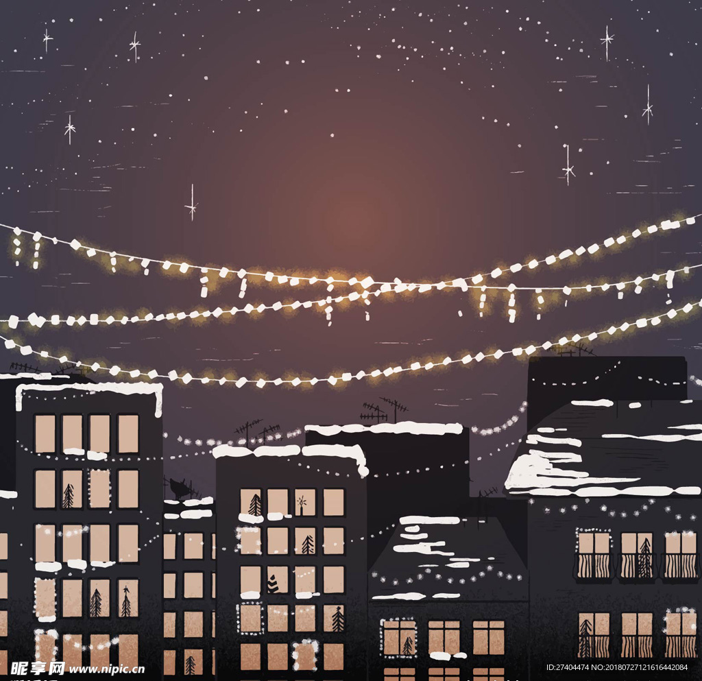 城市夜景图片