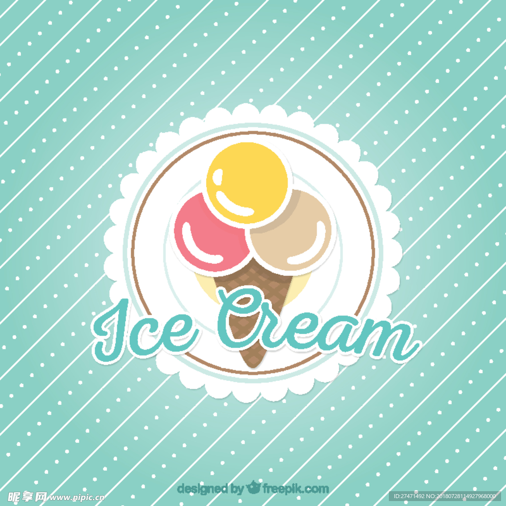 冰淇淋背景