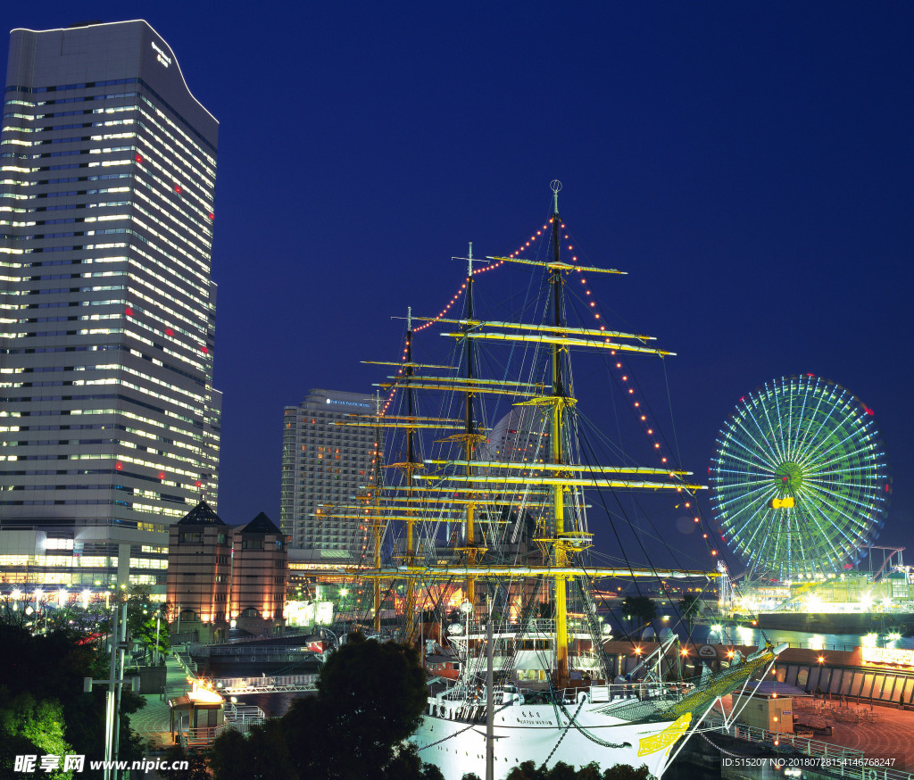 城市夜景 自然景观 建筑 风景