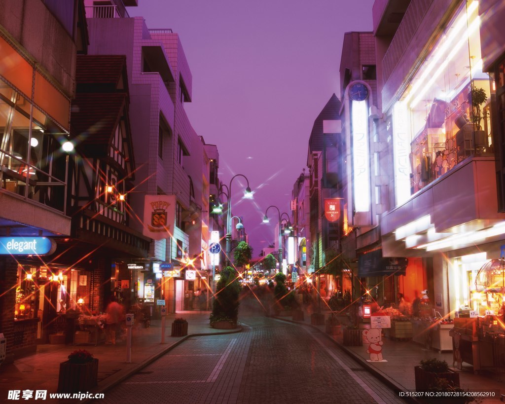 城市夜景 自然景观 建筑 风景