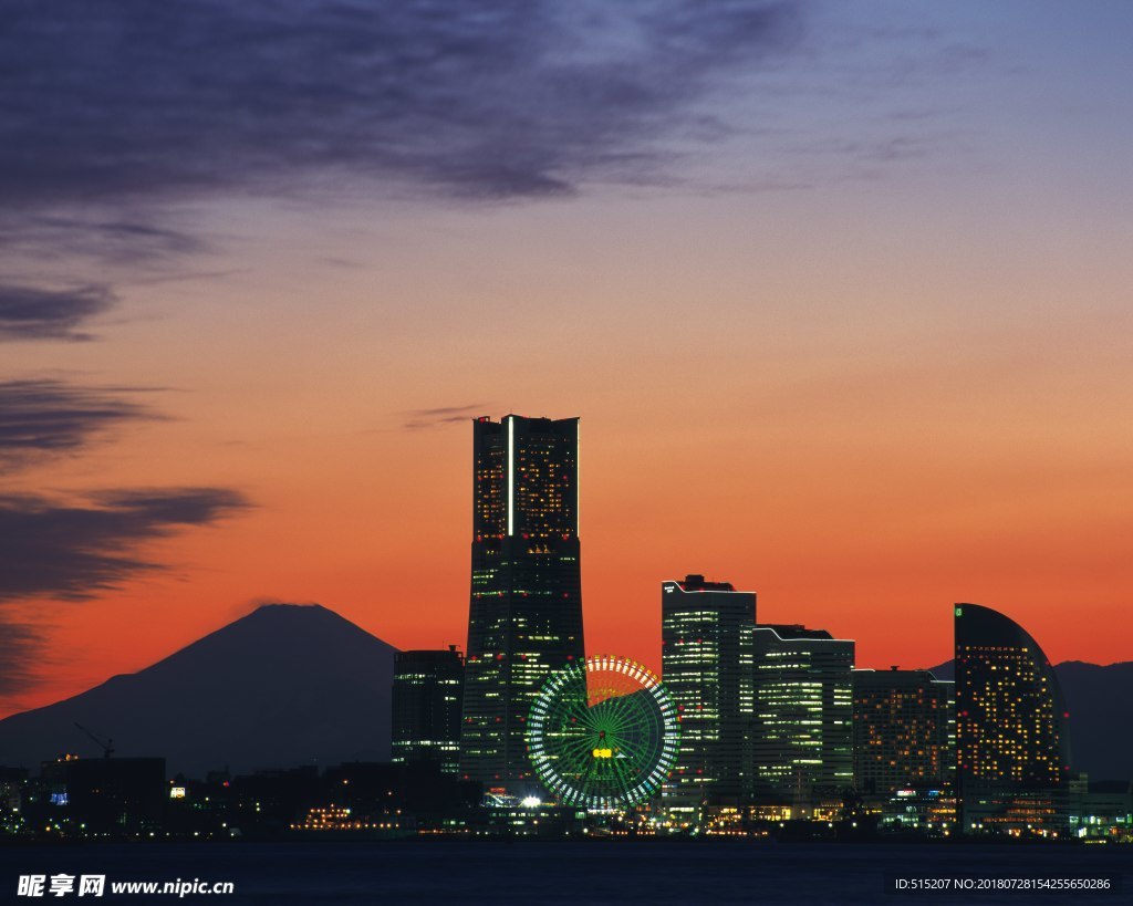 城市夜景 自然景观 建筑 风景